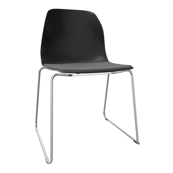 Pelican 09 Side Chair - Sled Base - Seat Upholstered