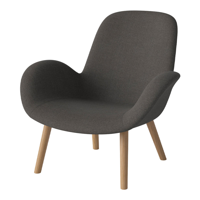 Seed Lounge Armchair - Upholstered - Oiled Oak Base