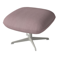 Lavender striped cushion with a white base, perfect for modern decor. Elegant and inviting design.