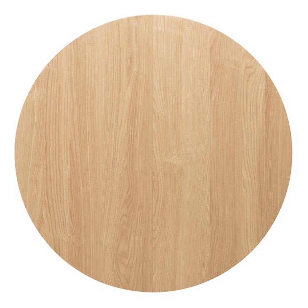 Light oak round tabletop with subtle wood grain patterns. Perfect for a modern dining space.
