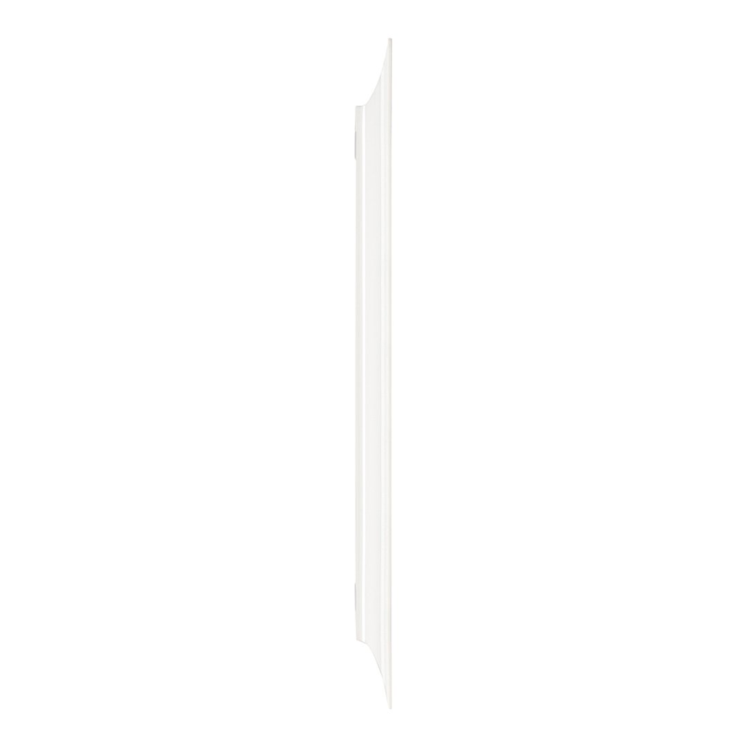 Sleek white decorative frame with a smooth, minimalistic design, perfect for modern interiors.
