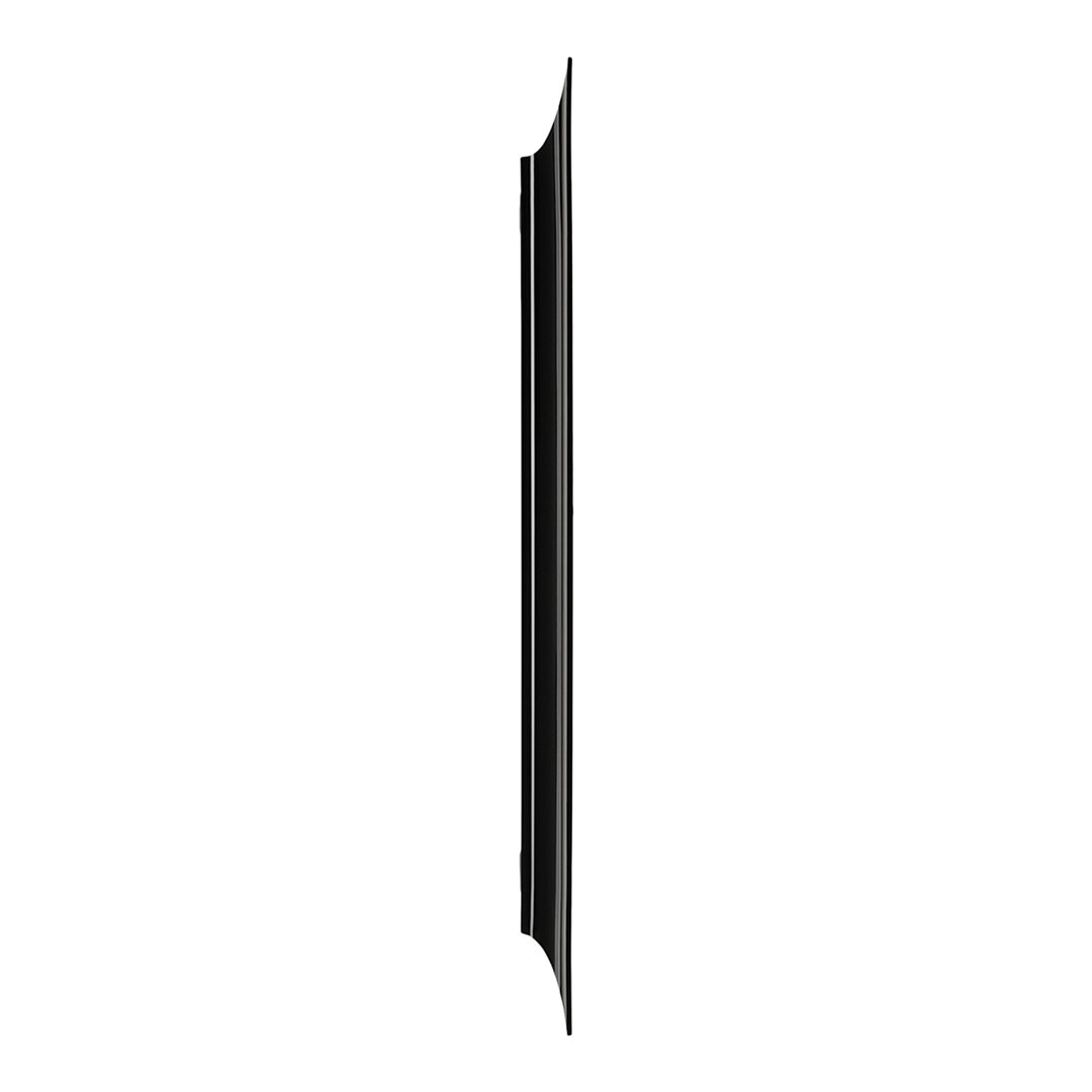 Sleek black design with smooth finish, featuring a minimalist pattern for modern aesthetic appeal.