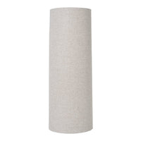 Light gray cylindrical fabric tube with a subtle texture, perfect for stylish decor.