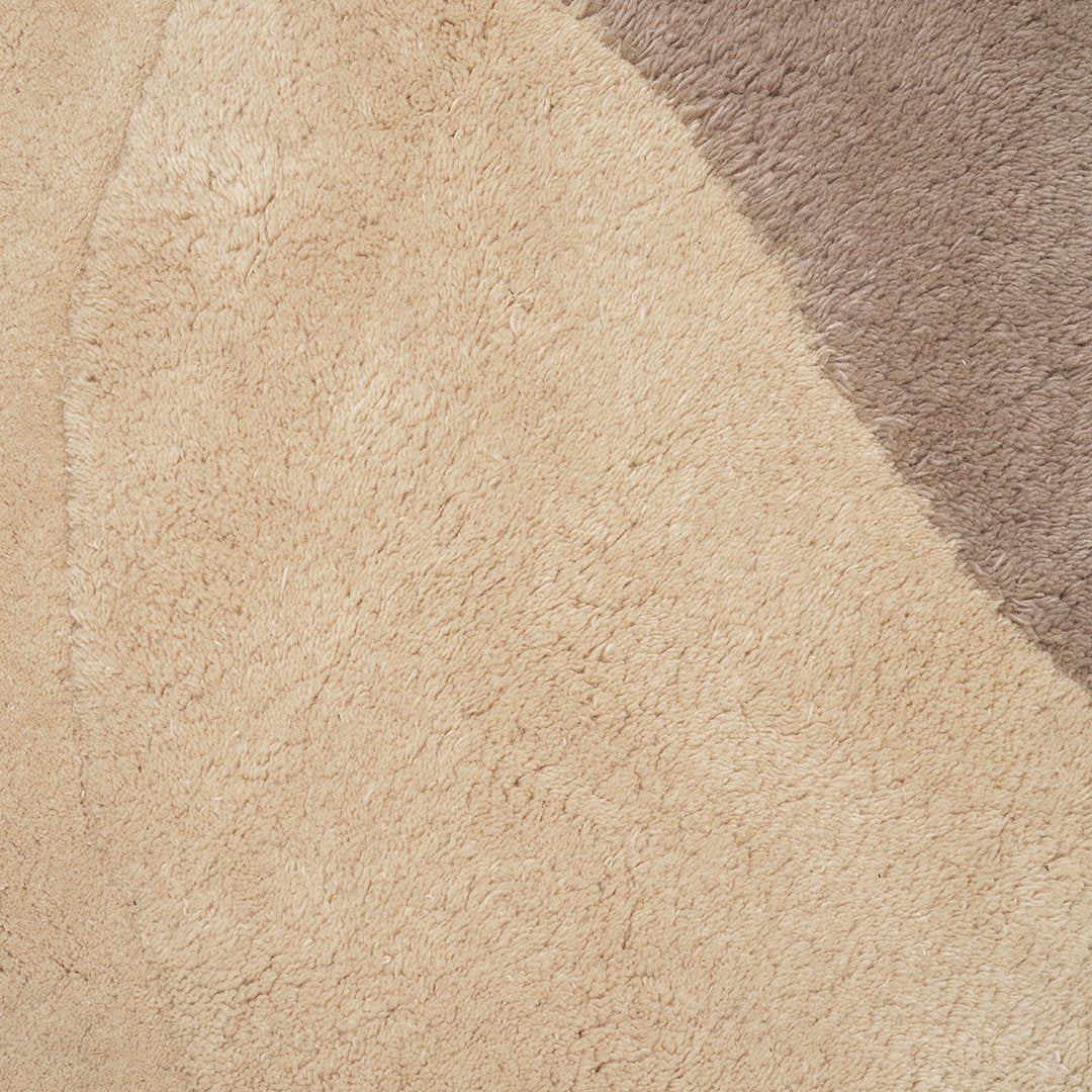 Beige and taupe abstract pattern with soft textures, ideal for modern home decor.
