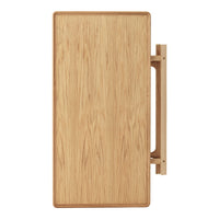 Light natural wood grain with a smooth finish and a simple, clean design. Ideal for a modern aesthetic.