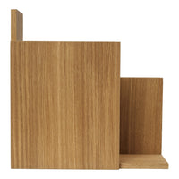 Natural oak wood finish with a smooth, vertical grain pattern. Modern, minimalist design perfect for any decor.