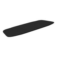 Black rectangular mat with a smooth texture, perfect for enhancing any space with a minimalist design.