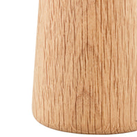 Natural light oak wood texture with subtle grain patterns and smooth, rounded edges.
