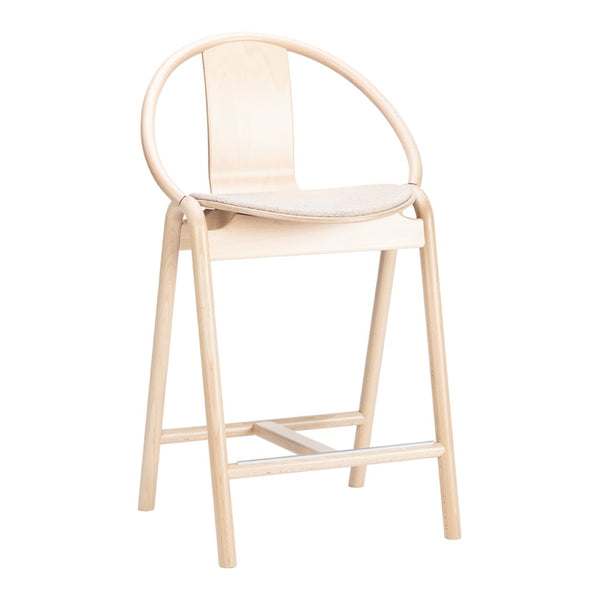 Again Counter Stool - Seat Upholstered - Beech Frame