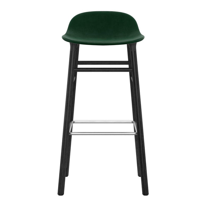 Form Bar Stool - Wood Legs - Upholstered