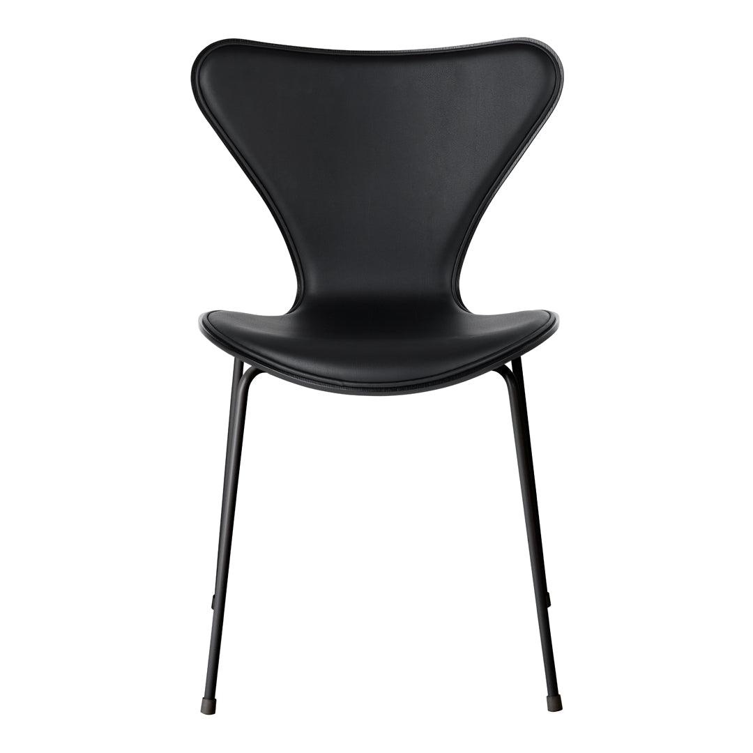 Stylish black chair with a sleek, modern design and smooth, untextured surface. Perfect for contemporary decor.