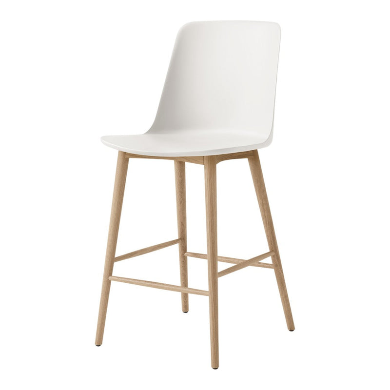 Rely HW128 Counter Chair - Wood Base