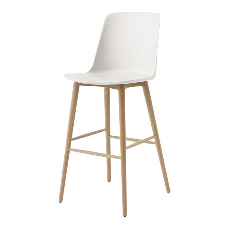 Rely HW133 Bar Chair - Wood Base