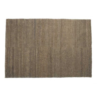 Neutral brown rug with subtle linear patterns, adding texture and warmth to any space. Perfect for modern decor.
