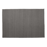 Grey rectangular area rug with a subtle textured pattern, ideal for modern decor.