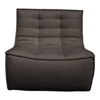 Textured dark gray chair with a tufted pattern, perfect for modern, stylish interiors.