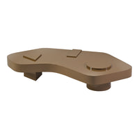 Sleek abstract design in warm beige with subtle geometric accents and smooth, modern finish.