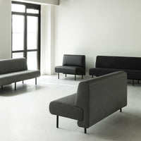 Modern furniture in shades of gray with minimalistic design and clean lines, perfect for contemporary spaces.