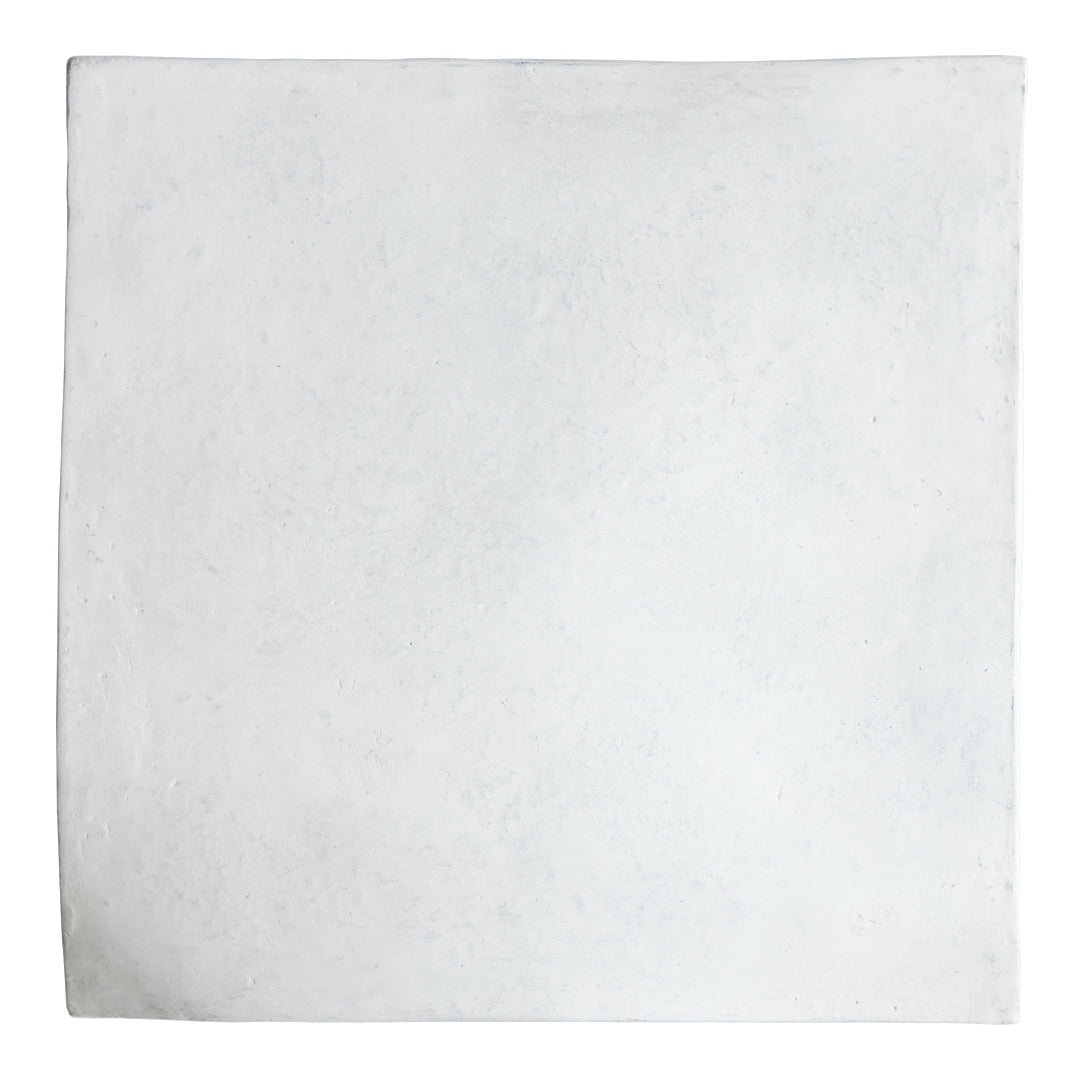 Plain white square textile with a smooth, minimalistic texture, perfect for versatile design applications.