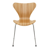 Light wood finish with a smooth, natural grain pattern and sleek chrome legs. Modern design for any space.