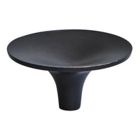 Sleek black dessert stand with a minimalist design and smooth, matte finish. Perfect for elegant presentations.