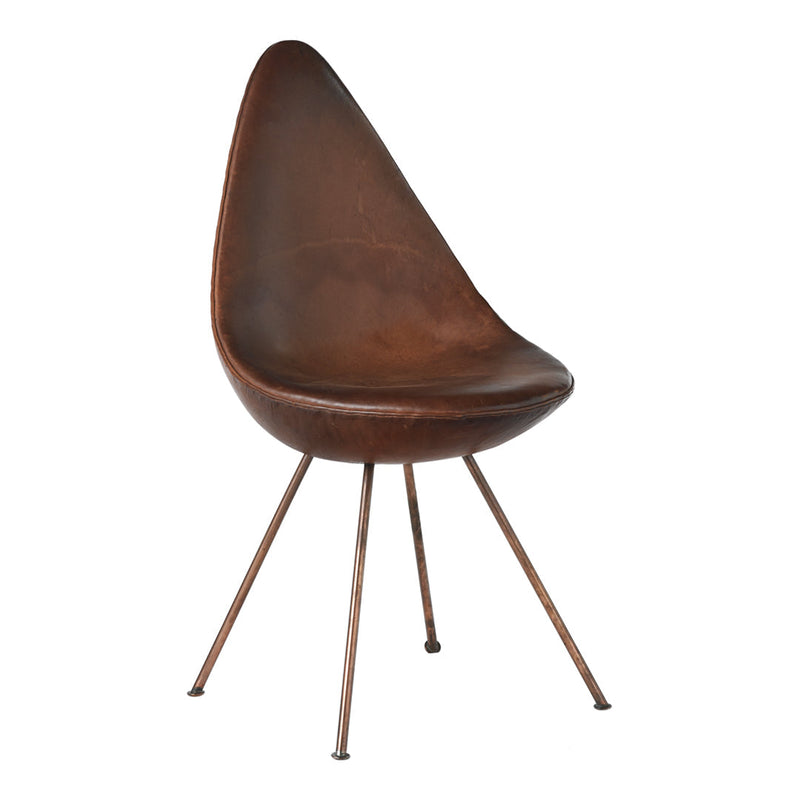 Drop Side Chair - Leather Upholstered