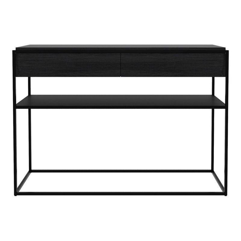 Oak Monolit Console - 2 Drawers