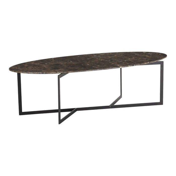 Terna Oval Marble Coffee Table