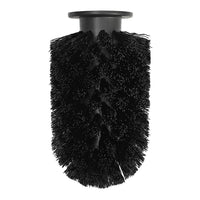 Black bristle brush head with a textured, fluffy pattern for effective cleaning and dusting.