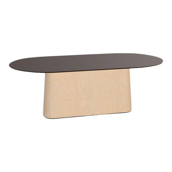 P.O.V. Oval Table - Central Base - Beech