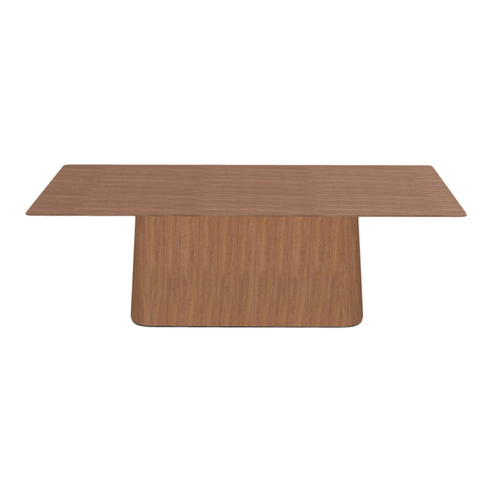 P.O.V. Rectangular Table - Central Base - Walnut