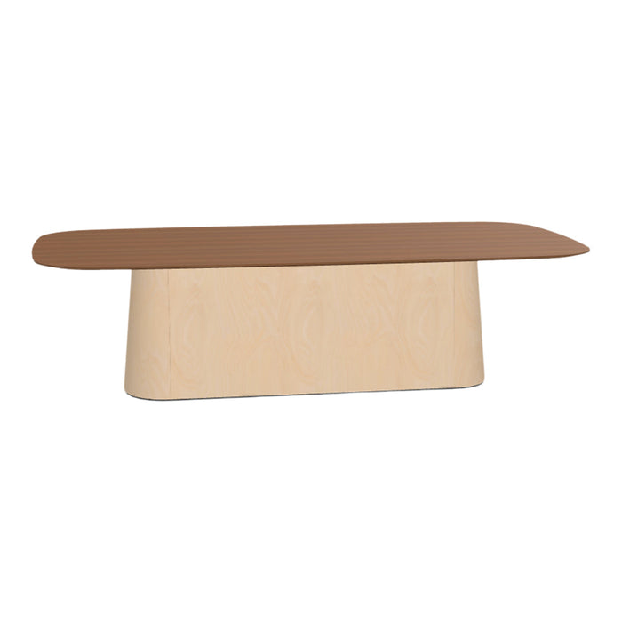P.O.V. Rectangular Table - Central Base - Beech