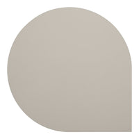 Light beige half-circle with a smooth, matte finish. Ideal for modern, minimalist designs.