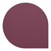 Burgundy circular shape with a smooth matte finish; perfect for modern decor accents or design projects.
