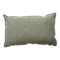Textured gray pillow with subtle black and white speckled pattern, perfect for modern home decor.