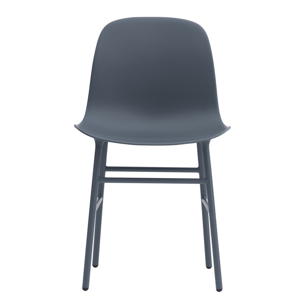 Gray modern chair with a sleek, matte finish and minimalist design. Perfect for contemporary interiors.