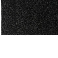 Textured black fabric with subtle gray flecks, ideal for modern decor or upholstery projects.