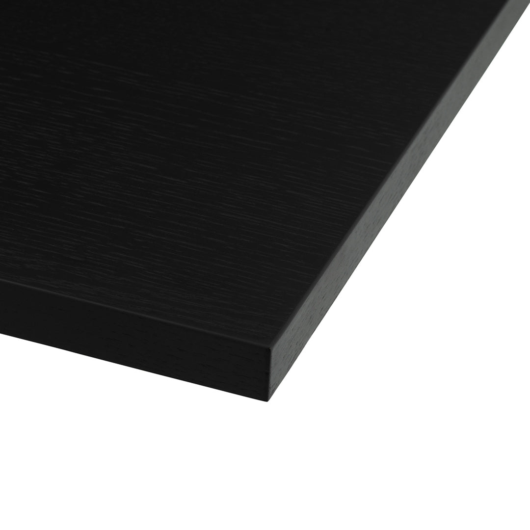 Smooth black surface with a subtle brushed texture, showcasing a sleek and modern design.