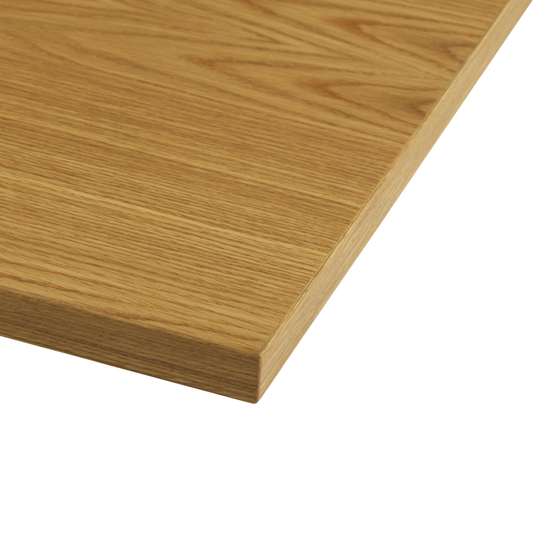 Natural light oak wood panel with a smooth finish and subtle grain pattern. Ideal for various woodworking projects.
