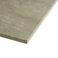 Gray marble slab with subtle veining and a polished finish, adding elegance to any space. Perfect for countertops.