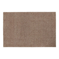 Brown textured area rug with subtle patterns, perfect for adding warmth to any space.