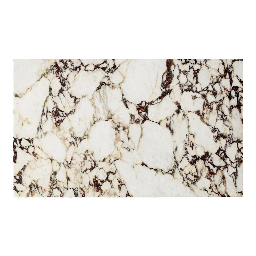 White and cream marble with intricate brown veining and unique patterns ideal for elegant decor.