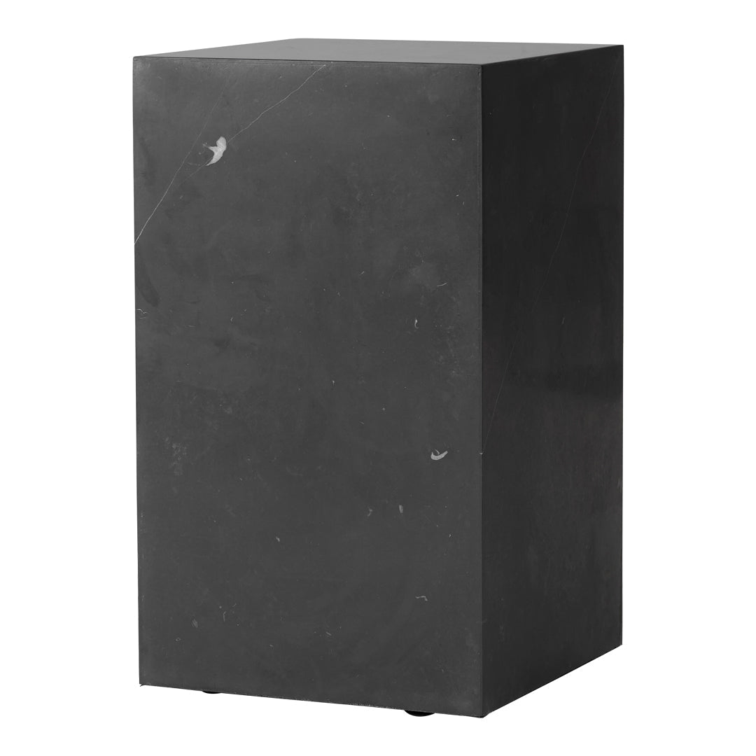 Sleek black rectangular block with a smooth surface, perfect for modern decor or minimalist design accents.