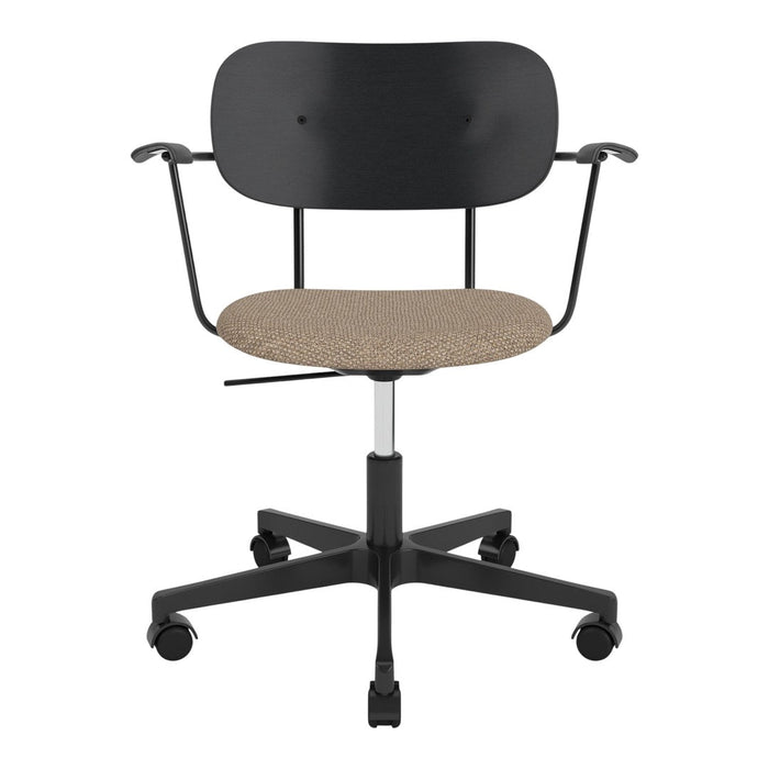 Co Office Chair w/ Arms - Seat Upholstered - Swivel Base w/ Casters
