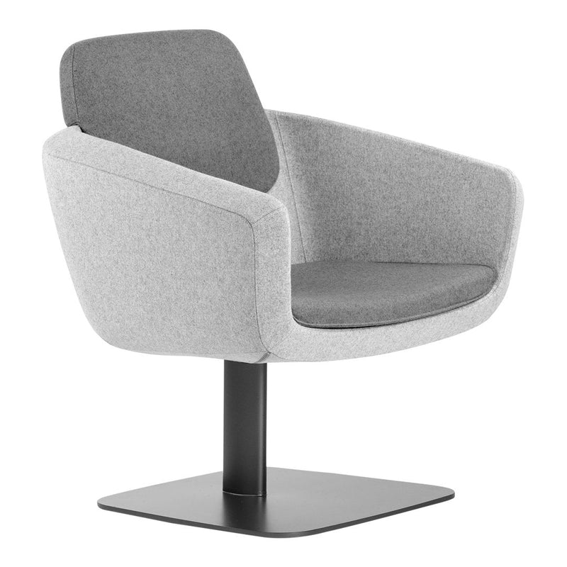 Arca Lounge Armchair - Plate Base