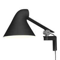 Black adjustable lamp with a sleek, modern design and a smooth, matte finish. Perfect for stylish lighting.