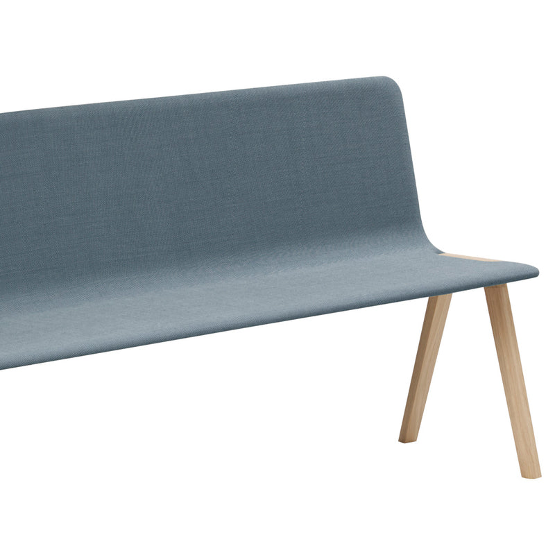 Heldu High Back Bench - Front Upholstered