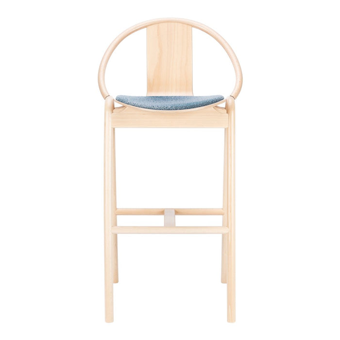 Again Barstool - Seat Upholstered - Beech Frame