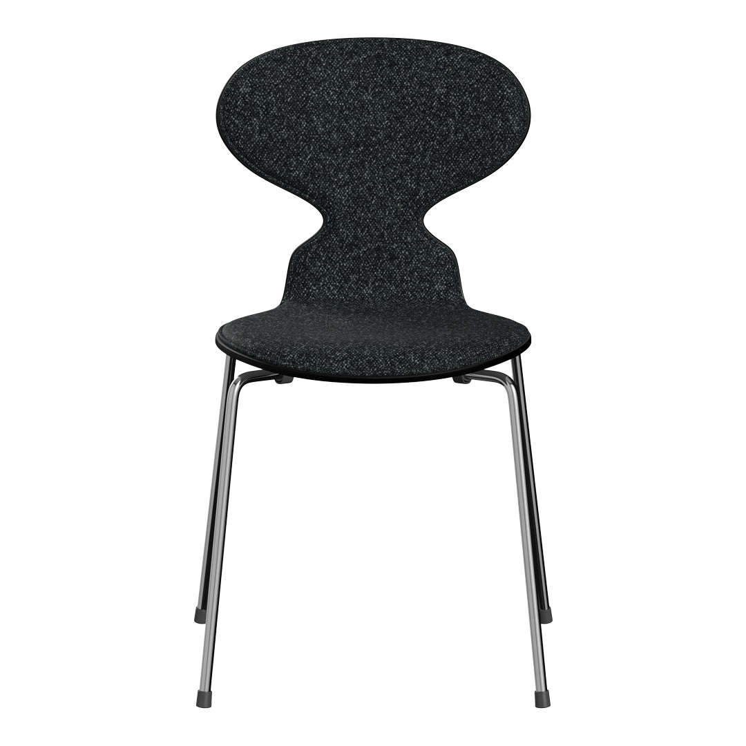 Stylish black chair with a sleek, smooth finish and minimalist design, perfect for modern interiors.