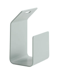Light gray metal holder with a sleek, modern design and clean lines. Ideal for minimalist home decor.